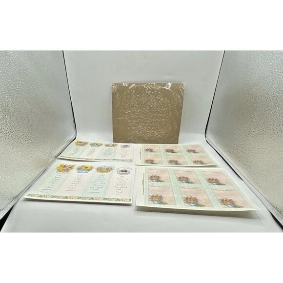 Vintage Book Plates & Bookmarks From The  Library Of  Current Inc USA Floral - Picture 11 of 16